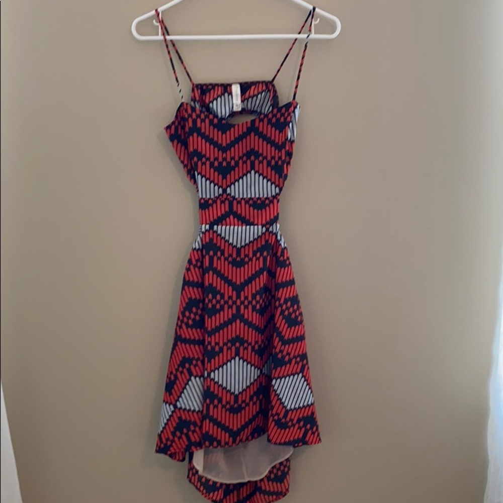 Backless high lo Boutique dress